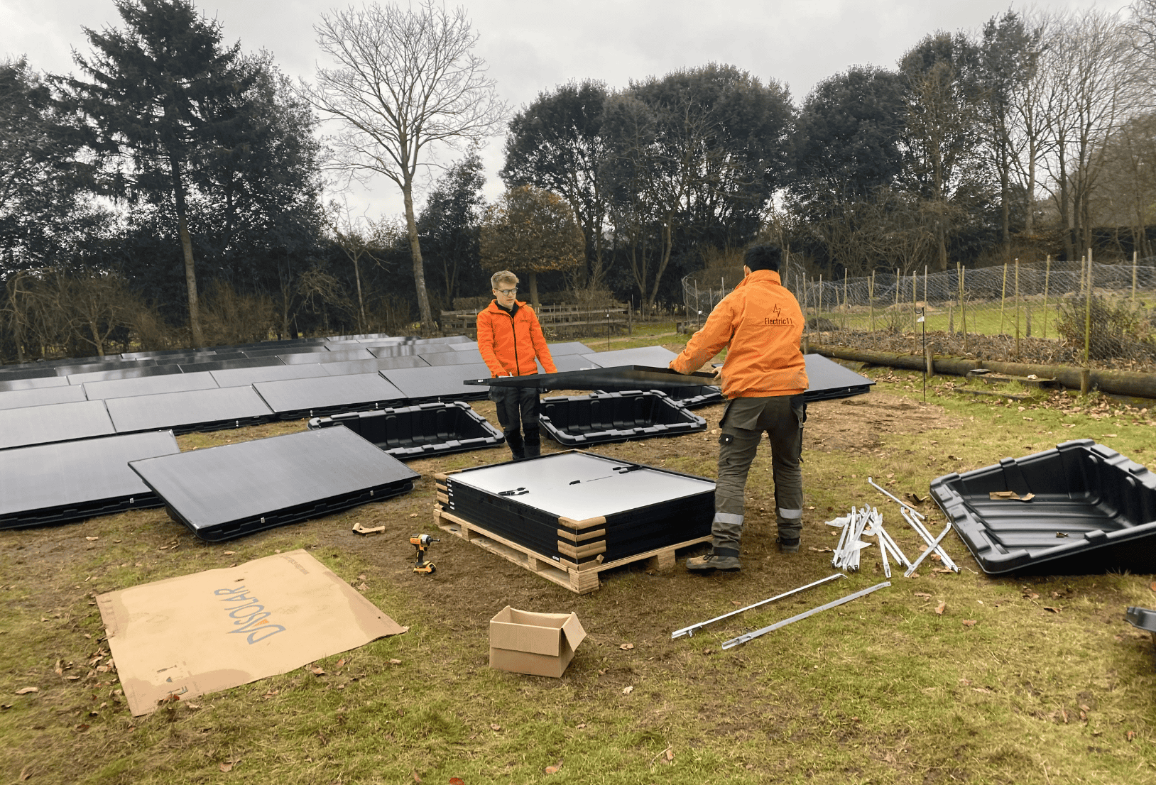 Ground Mounted Solar Panel Installation in Attleborough