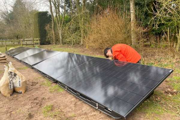 Ground Mounted Solar Installation with Electric11 in North Pickenham