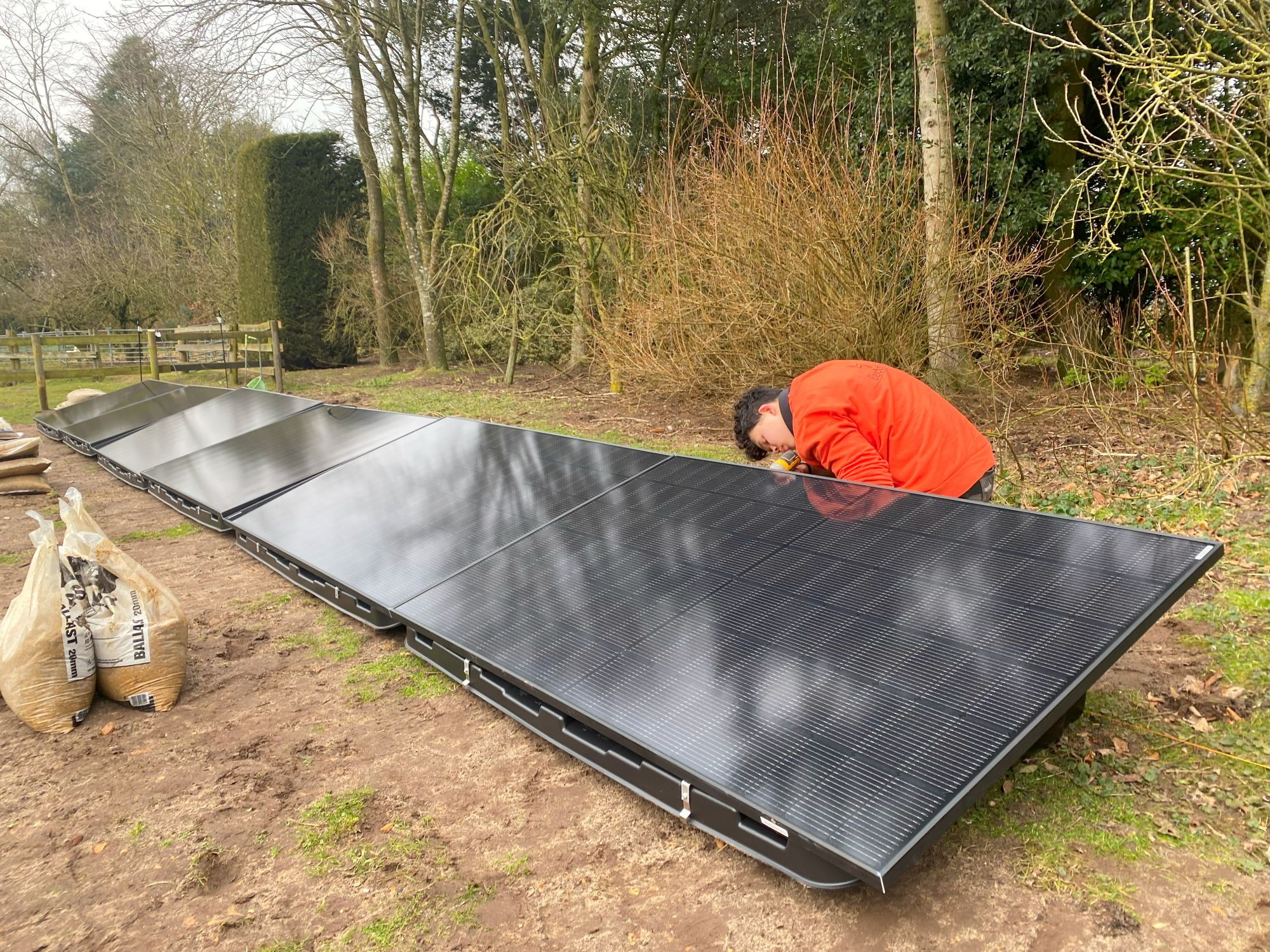 Ground Mounted Solar Installation with Electric11 in North Pickenham