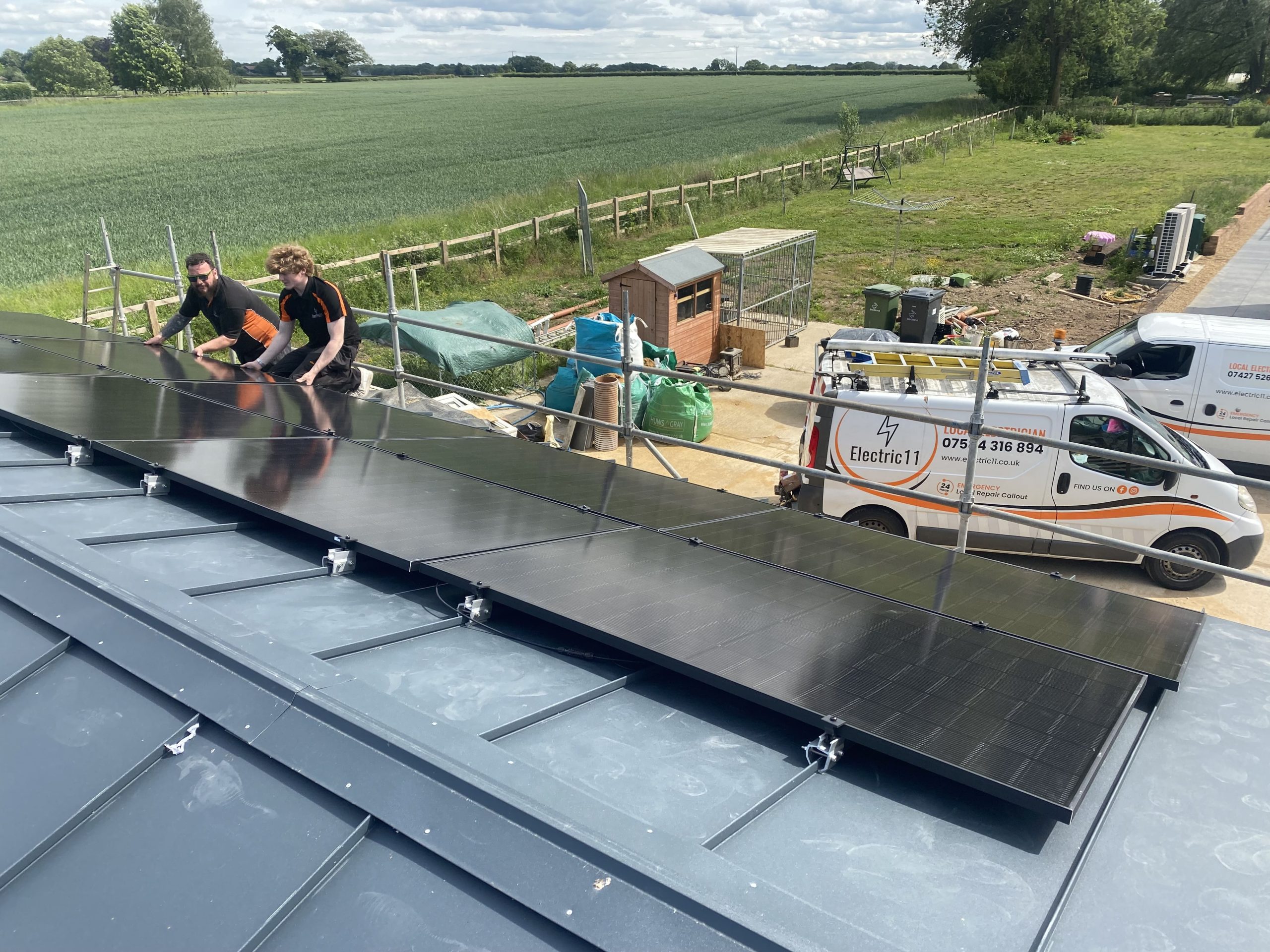 Solar – Pagurek – Blachotrapez – Standing Seam Solar Panel Installation