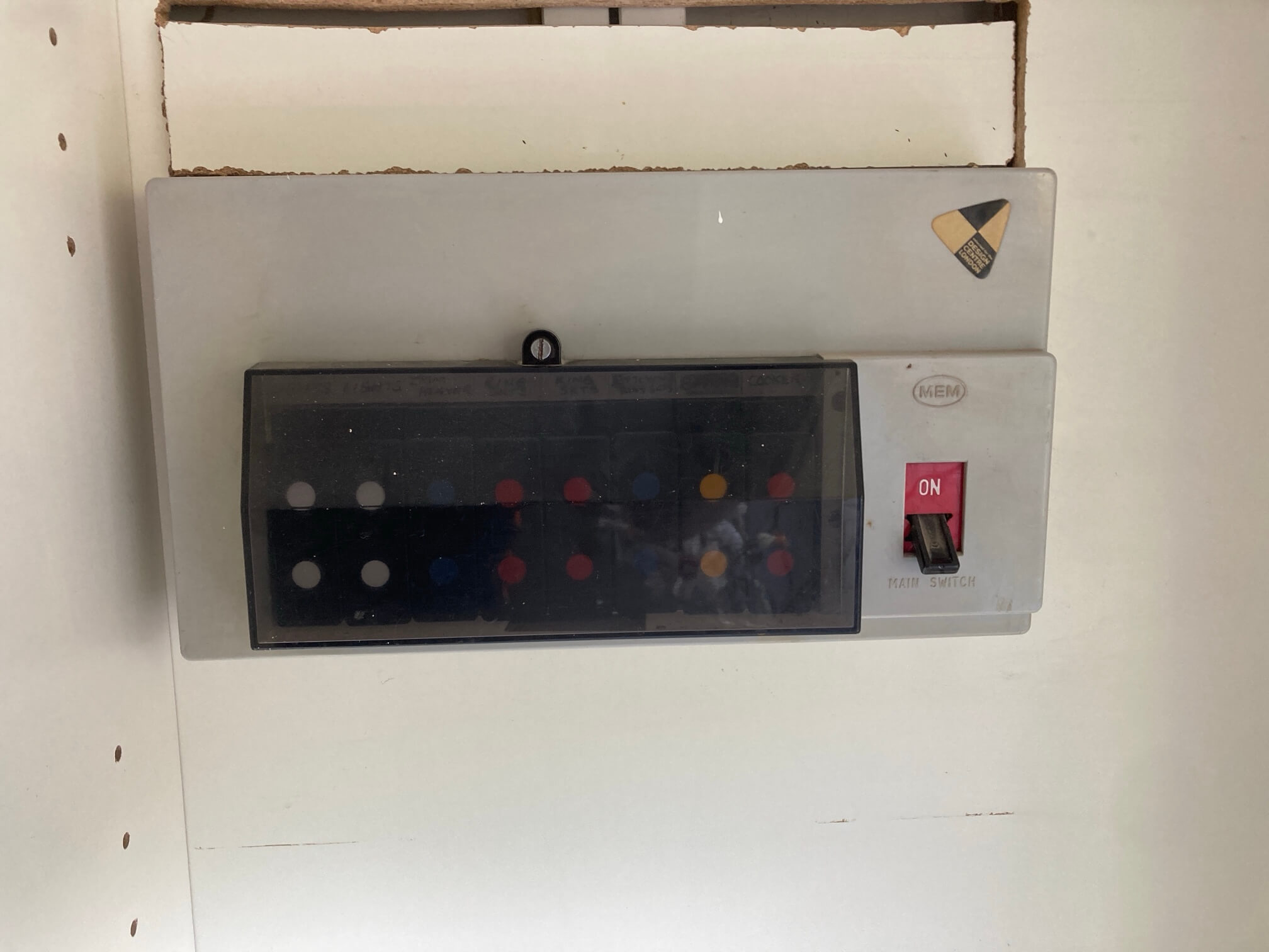 Old MEM consumer unit before an 18th Edition upgrade in Wicklewood